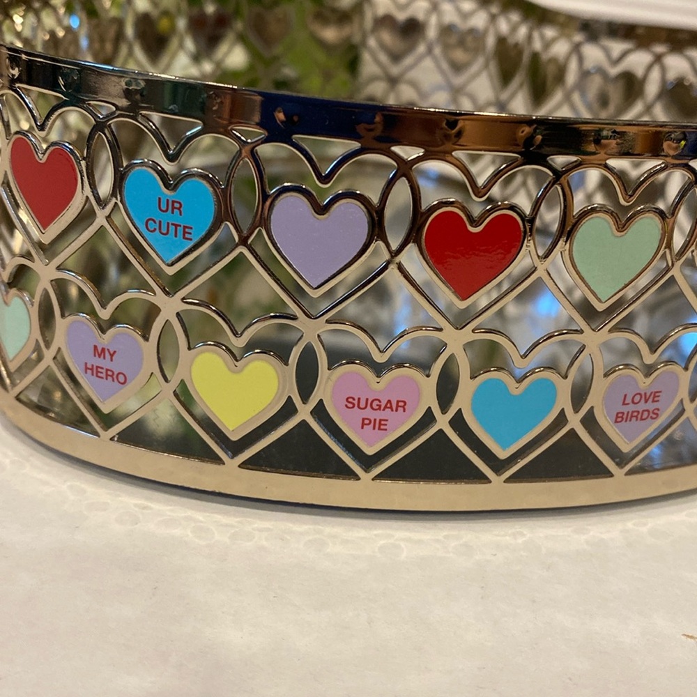 “Sweethearts” BBW Heart Shaped Mirror Body Care Trays-2  & Lip Oils Bundle - Picture 5 of 12